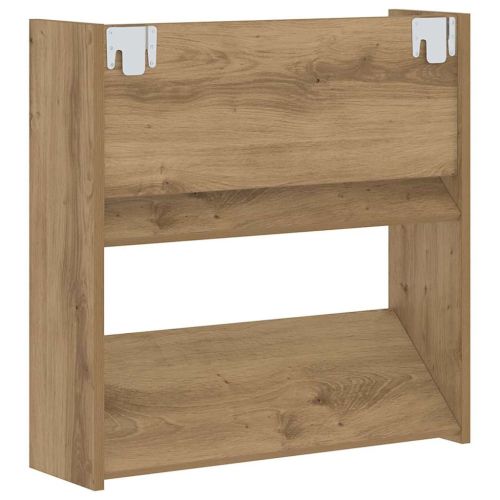 Шкаф за обувки с рафт 2 pcs Дъб 60 x 18 x 60 см Инженерно дърво