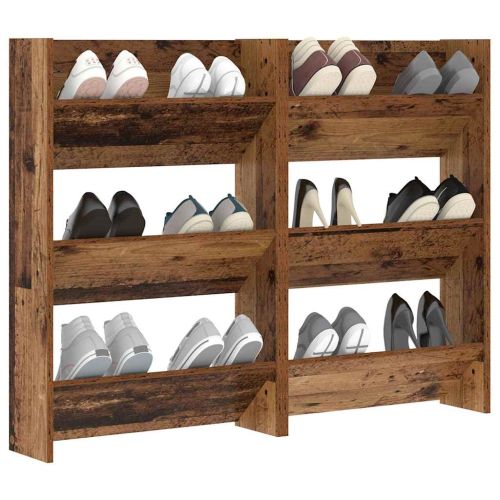 Шкаф за обувки 2 бр. 60 x 18 x 90 см Инженерна дървесина