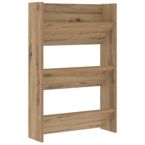 Шкаф за обувки с рафт 2 pcs Дъб 60 x 18 x 90 см Инженерно дърво