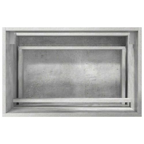 Комплект мебели за баня Циментено сиво 60 x 38,3 x 45 см
