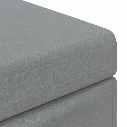 Стук Светлосиво 81 x 41 x 40 cm Текстил и конструирано дърво