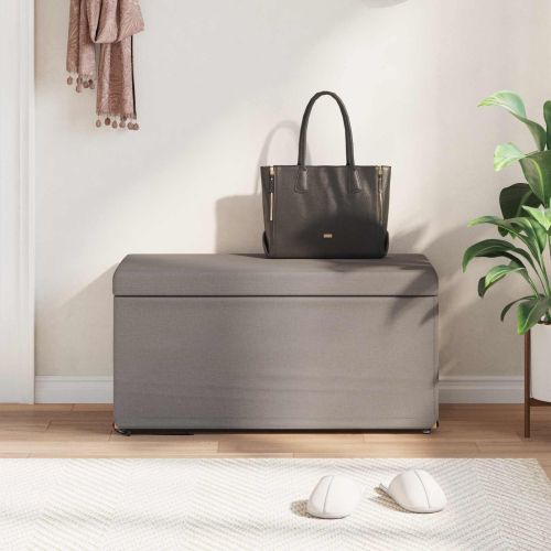 Стук Таупе 81 x 41 x 40 cm Текстил и конструирано дърво