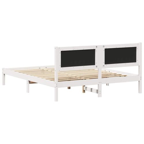 Леглова рамка с тапицирана гръбна част Светлосиво 150 x 200 cm