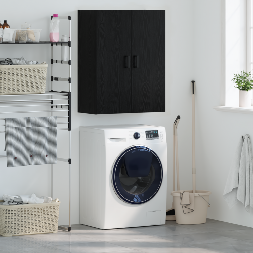 Стенен шкаф Черния дъб 69,5 x 34 x 90 см Инженерно дърво