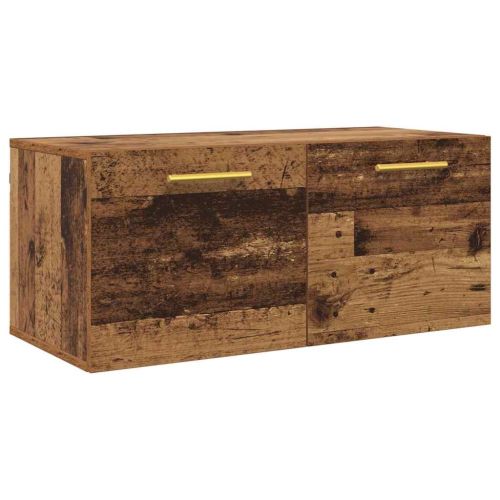 Стенен шкаф Старо дърво 80 x 36.5 x 35 cm Инженерно дърво