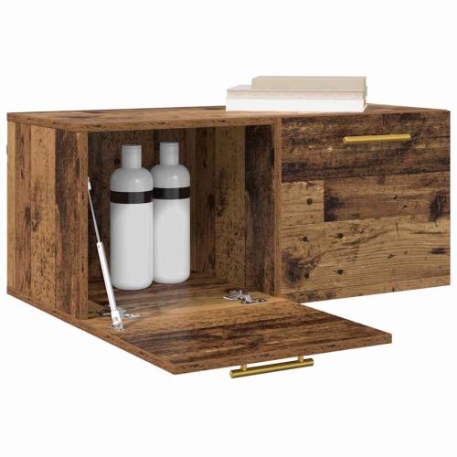 Стенен шкаф Старо дърво 80 x 36.5 x 35 cm Инженерно дърво