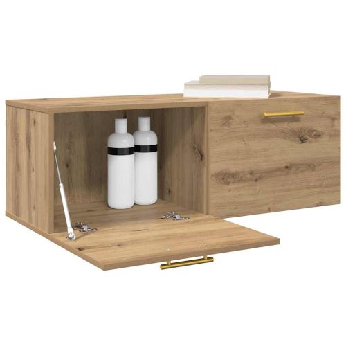 Стенен шкаф 100 x 36.5 x 35 cm Инженерна дървесина дъб артизан