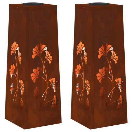 Соларна LED светлина за пътека 2 pcs Ръждясало