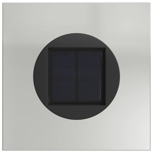 Соларна LED светлина за пътека 2 pcs Сребрист