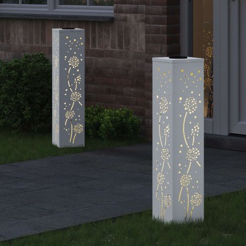 Соларна LED светлина за пътека 2 pcs Бяло
