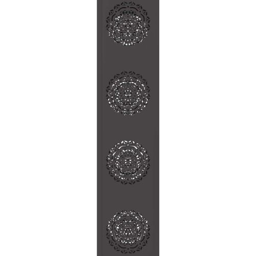 Соларна LED светлина за пътека 2 pcs Черно