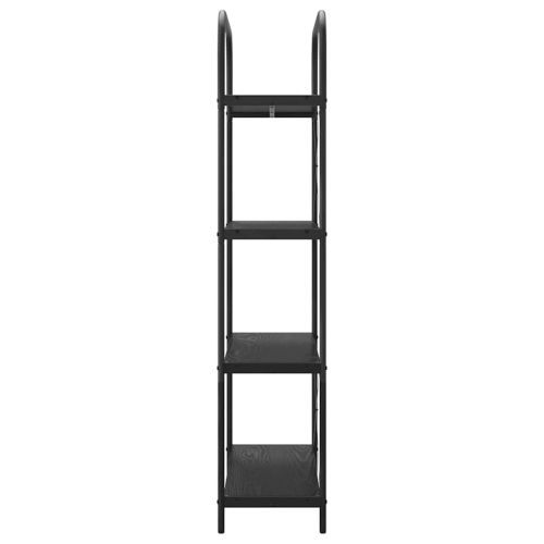 Рафт за книги 4 нива 80 x 30 x 146 см Инженерна дървесина