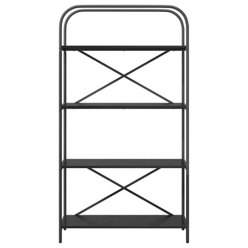 Рафт за книги 4 нива 80 x 30 x 146 см Инженерна дървесина