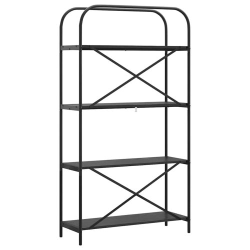 Рафт за книги 4 нива 80 x 30 x 146 см Инженерна дървесина