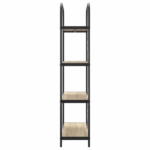 Рафт за книги 4 нива 80 x 30 x 146 см Инженерна дървесина