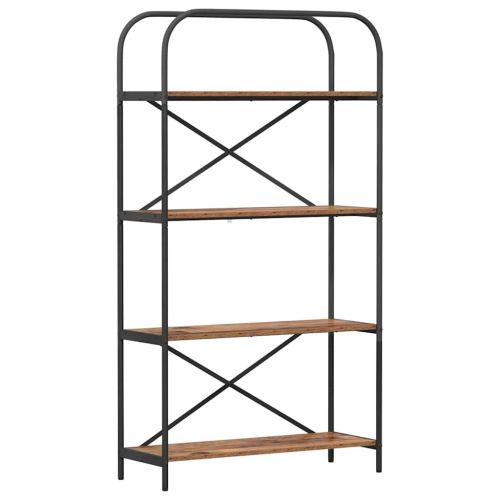 Рафт за книги Старо дърво 80 x 30 x 146 см Инженерно дърво