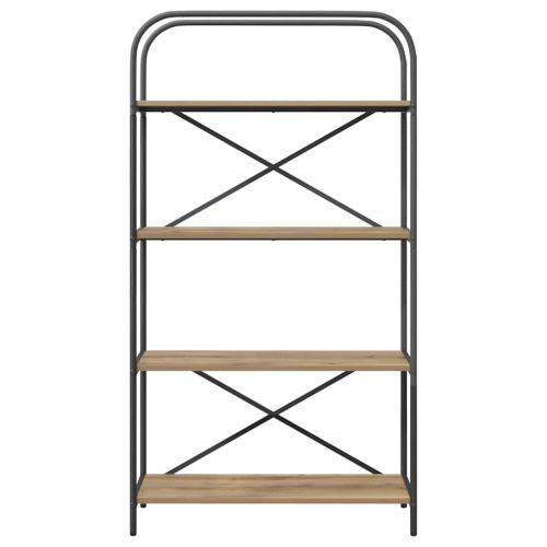 Рафт за книги Дъб 80 x 30 x 146 см Инженерно дърво