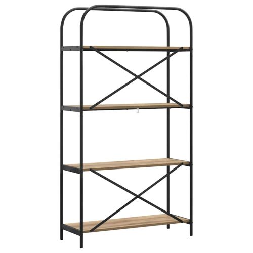 Рафт за книги Дъб 80 x 30 x 146 см Инженерно дърво