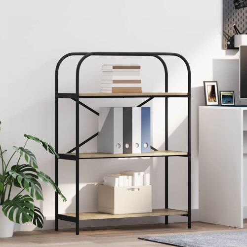 Рафт за книги Сонома дъб 80 x 30 x 109 см Инженерно дърво