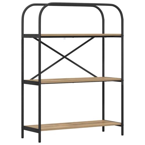 Рафт за книги Дъб 80 x 30 x 109 см Инженерно дърво