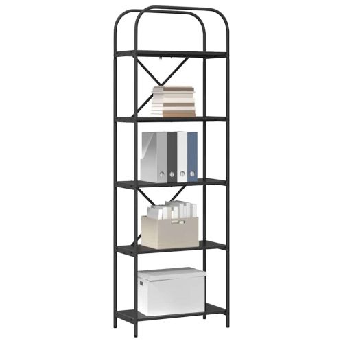 Рафт за книги 5 нива 60 x 30 x 183 см Инженерна дървесина