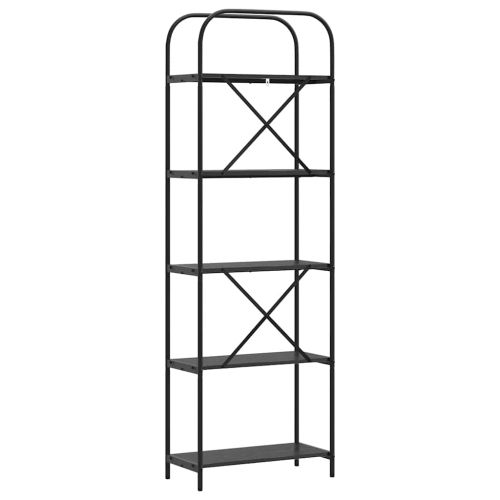 Рафт за книги 5 нива 60 x 30 x 183 см Инженерна дървесина