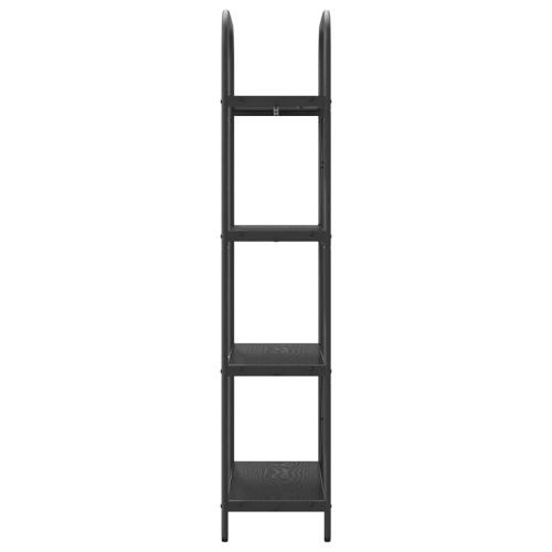 Рафт за книги Черния дъб 60 x 30 x 146 см Инженерно дърво
