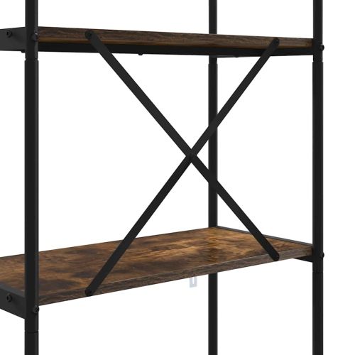 Рафт за книги Димян дъб 60 x 30 x 146 см Инженерно дърво