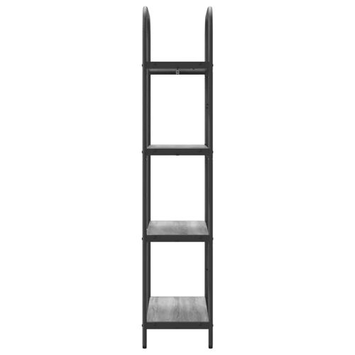 Рафт за книги 4 нива 60 x 30 x 146 см Инженерна дървесина