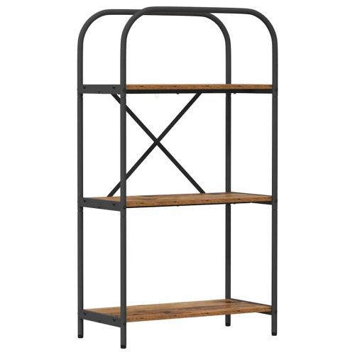 Рафт за книги Старо дърво 60 x 30 x 109 см Инженерно дърво