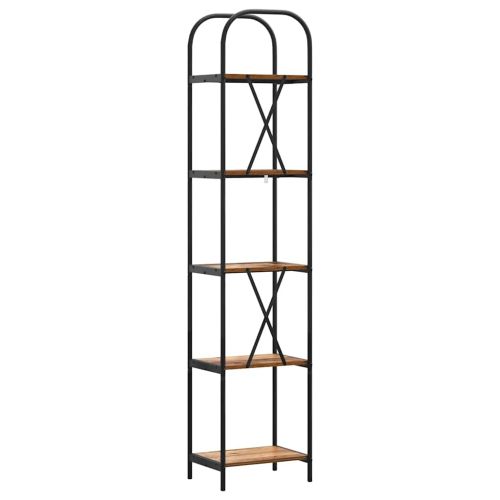 Рафт за книги Старо дърво 40 x 30 x 183 см Инженерно дърво