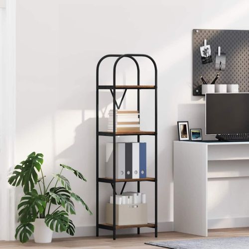 Рафт за книги Димян дъб 40 x 30 x 146 см Инженерно дърво