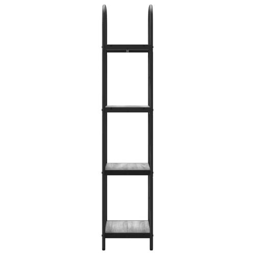 Рафт за книги 4 нива 40 x 30 x 146 см Инженерна дървесина