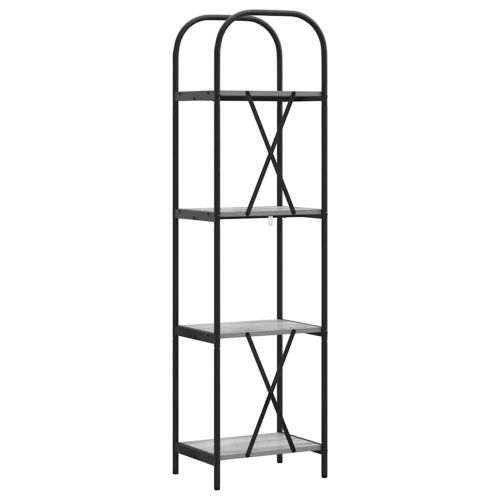 Рафт за книги 4 нива 40 x 30 x 146 см Инженерна дървесина