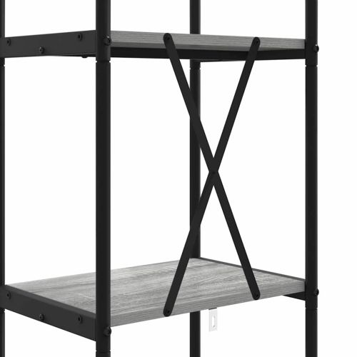 Рафт за книги 4 нива 40 x 30 x 146 см Инженерна дървесина