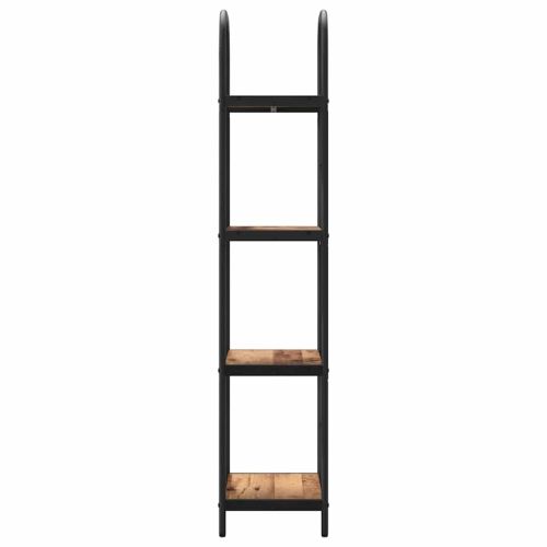 Рафт за книги 4 нива 40 x 30 x 146 см Инженерна дървесина