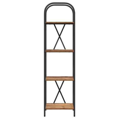 Рафт за книги 4 нива 40 x 30 x 146 см Инженерна дървесина