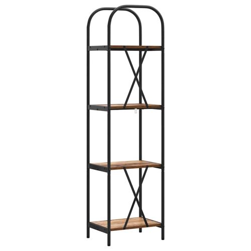 Рафт за книги 4 нива 40 x 30 x 146 см Инженерна дървесина