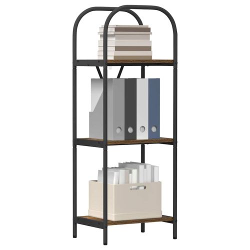 Рафт за книги 3 нива 40 x 30 x 109 см Инженерна дървесина