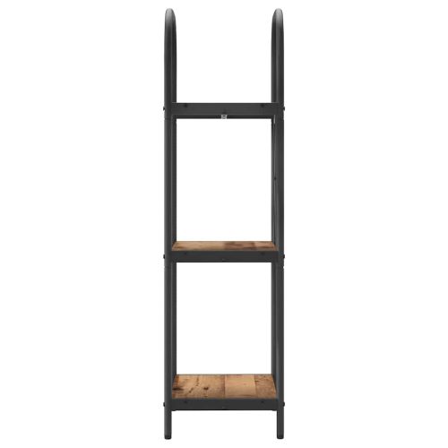 Рафт за книги Старо дърво 40 x 30 x 109 см Инженерно дърво
