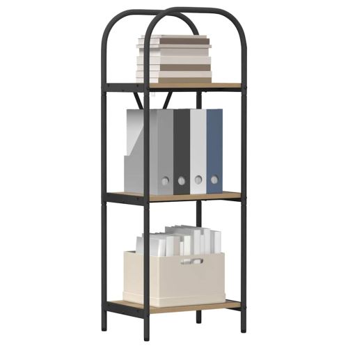 Рафт за книги Дъб 40 x 30 x 109 см Инженерно дърво