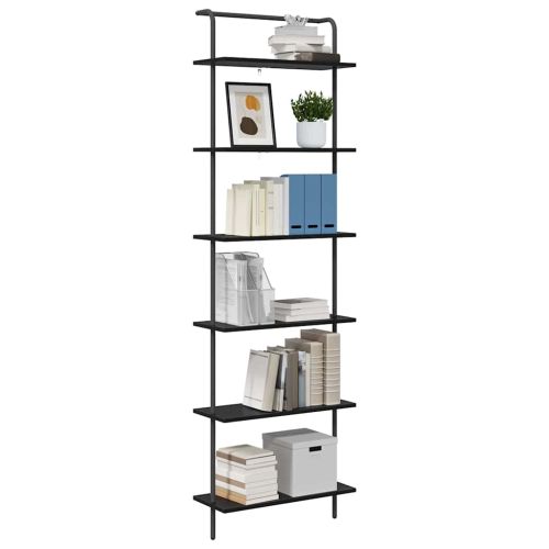 Рафт за книги 6 нива 60 x 24 x 203 см Инженерна дървесина