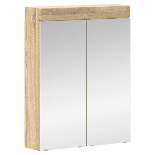 Шкаф с огледало за баня TULUM Сонома дъб 60 x 16,5 x 78 см