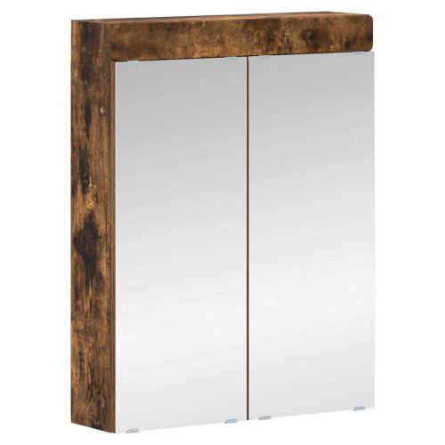 Шкаф с огледало за баня TULUM Димян дъб 60 x 16,5 x 78 см