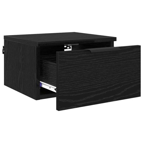 Нощен шкаф 2 pcs Черния дъб 34 x 30 x 20 см Инженерно дърво