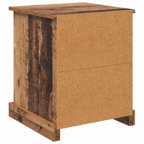 Нощен шкаф 2 pcs Старо дърво 39 x 39 x 47.5 см Инженерно дърво