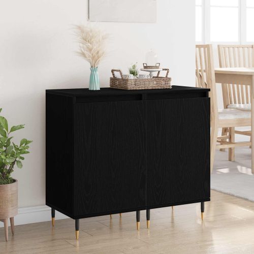 Служебен шкаф 2 pcs Черния дъб 40 x 35 x 70 см