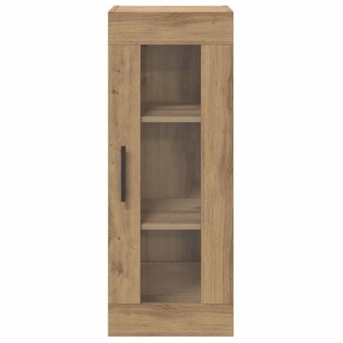 Стенен шкаф Дъб 34,5 x 34 x 90 см Инженерна дървесина и стъкло