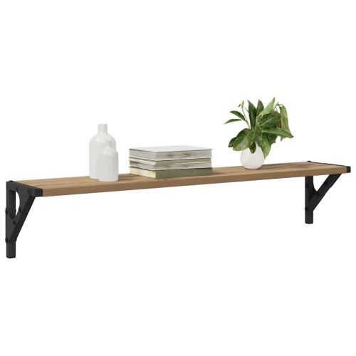 Стени за рафтове 2 pcs Дъб 80 x 15 x 15,5 cm Инженерно дърво