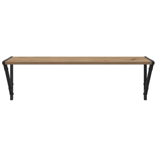 Стени за рафтове 2 pcs Дъб 80 x 25 x 25,5 cm Инженерно дърво